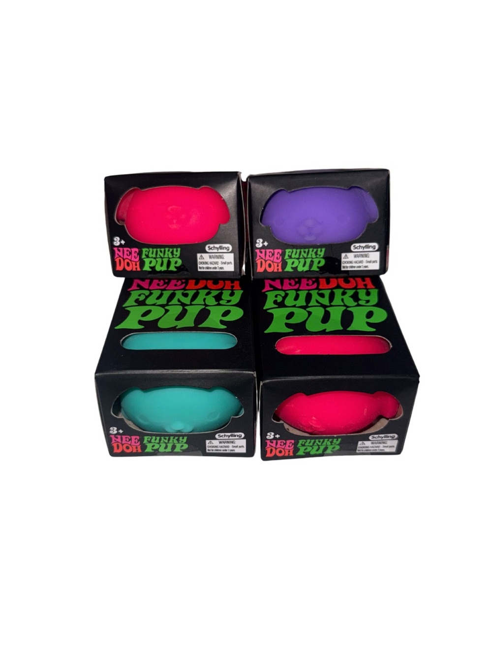 Authentic NeeDoh Funky Pup - Bright Pink, Purple, Teal (SOLD SEPARATELY)